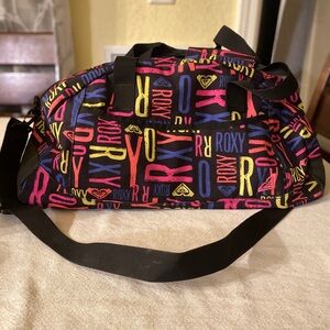 Roxy Y2K Colorful Logo Duffel Bag